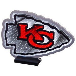 NFL LED Infinity Logo Light KC Chiefs